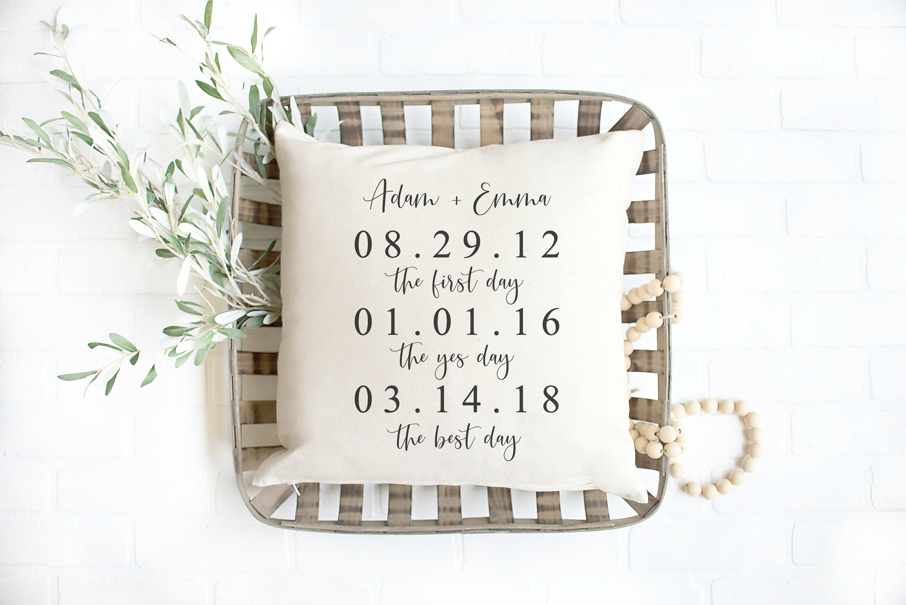 Wedding Gift for Bride Wedding Gifts Personalized Pillow Newlywed Gift